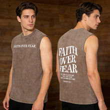 Load image into Gallery viewer, Psalm 118:6 Faith Over Fear Premium Cotton Tank
