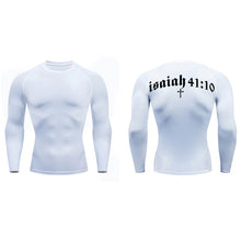 Load image into Gallery viewer, Isaiah 41:10 Fit Training Shirt (Short Sleeve and Long Sleeve Available)
