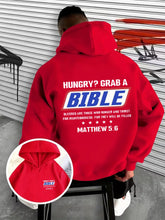 Load image into Gallery viewer, Hungry For Scripture Matthew 5:6 Cotton Hoodie
