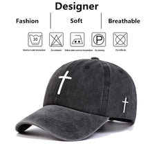 Load image into Gallery viewer, Simple Washed Cross Cap
