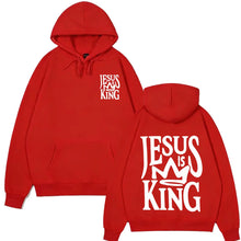 Load image into Gallery viewer, Jesus Is King Light Fleece Hoodie
