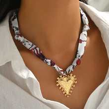 Load image into Gallery viewer, Conception Of The Heart Cross Scarf Fashion Necklace Collection
