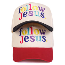 Load image into Gallery viewer, Follow Jesus Crayon Snapback
