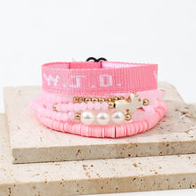 Load image into Gallery viewer, WWJD Cross Fashion Bracelet Set
