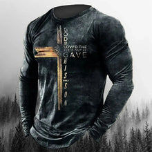 Load image into Gallery viewer, John 3:16 Cross Casual Flex Shirt
