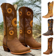 Load image into Gallery viewer, Sunflower Seeds of The Harvest Prairie Boots
