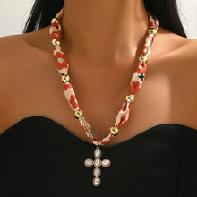 Load image into Gallery viewer, Conception Of The Heart Cross Scarf Fashion Necklace Collection

