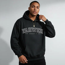 Load image into Gallery viewer, Yahweh, The Great I Am Cotton Hoodie
