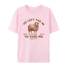 Load image into Gallery viewer, Matthew 18:12 Chosen Sheep Pasture Cotton Tshirt
