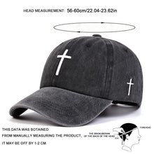 Load image into Gallery viewer, Simple Washed Cross Cap
