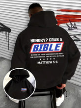 Load image into Gallery viewer, Hungry For Scripture Matthew 5:6 Cotton Hoodie
