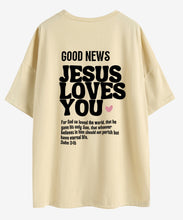 Load image into Gallery viewer, Good News Bold Statement John 3:16 100% Cotton Tshirt
