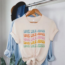 Load image into Gallery viewer, Love Like Jesus Vintage Cotton Tshirt
