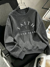 Load image into Gallery viewer, Faith Over Fear Light Fleece Cotton Sweatshirt
