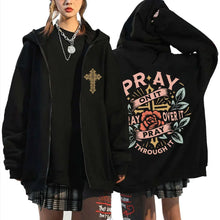 Load image into Gallery viewer, Pray Incessantly Fall Hoodie Jacket
