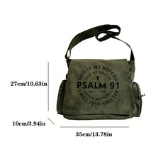 Load image into Gallery viewer, Psalm 91 Canvas Scout Purse
