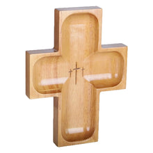 Load image into Gallery viewer, Small Cross Wood Serving Tray
