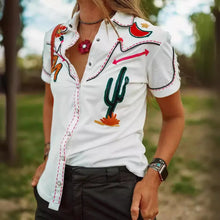 Load image into Gallery viewer, There Is Life In The Desert Fashion Blouse
