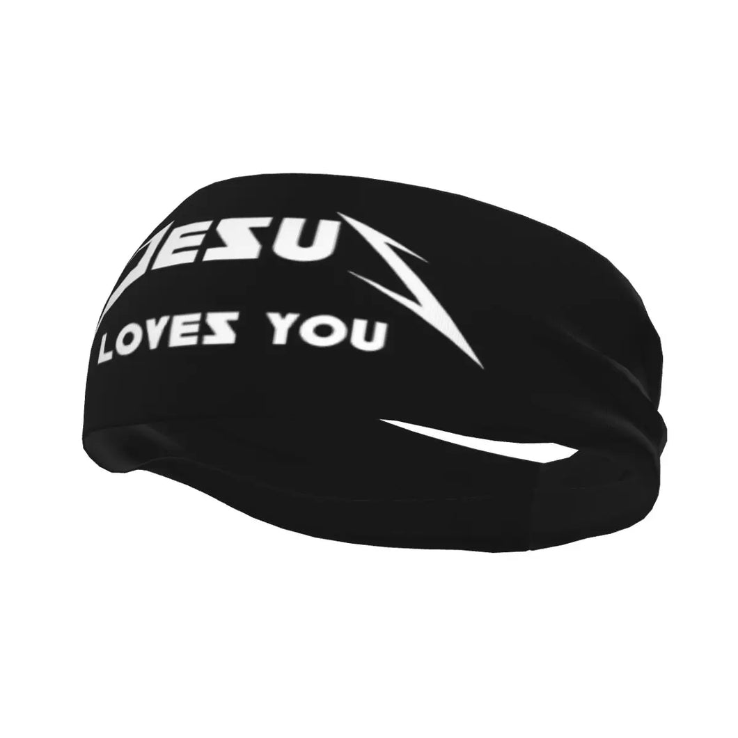 Jesus Loves You Sports Headband