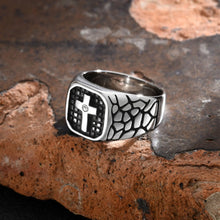 Load image into Gallery viewer, Stainless Steel Cross Men&#39;s Ring
