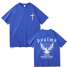 Load image into Gallery viewer, Psalms XXIII Faith Over Fear Cotton Tshirt
