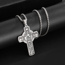 Load image into Gallery viewer, Communion Cup Priest Stainless Steel Cross Chain Necklace

