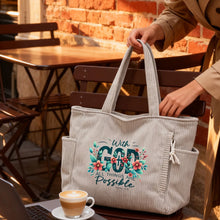 Load image into Gallery viewer, With God Corduroy Purse

