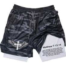 Load image into Gallery viewer, Matthew 7:13 Chosen Athletic Shorts
