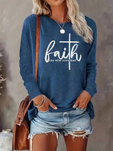 Load image into Gallery viewer, Faith Can Move Mountains Long-sleeve Top
