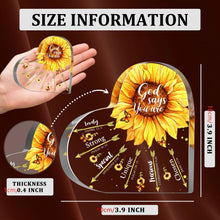 Load image into Gallery viewer, God Says Sunflower Desk Decor
