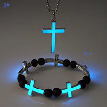 Load image into Gallery viewer, Be The Light Glow-In-The-Dark Bracelet And Chain
