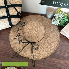 Load image into Gallery viewer, Chosen Blessed Life is Good Straw Sun Hat
