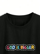 Load image into Gallery viewer, God Is Bigger Than The World's Prides Cotton Tshirt
