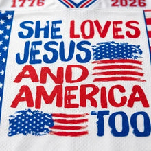 Load image into Gallery viewer, Freedwomen Union Remnant Standard 250 Year Freedom Anniversary Women's Jersey
