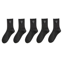 Load image into Gallery viewer, Just Believe It! Embroidered Cross Athletic Socks
