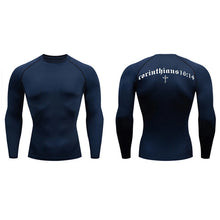 Load image into Gallery viewer, 1 Corinthians 16:14 Fit Training Shirt (Short Sleeve and Long Sleeve Available)
