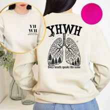 Load image into Gallery viewer, Yahweh Every Breath Lungs Camp Sweatshirt
