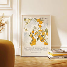 Load image into Gallery viewer, Galatians 5:22 Fruit of The Spirit Framed Canvas Poster
