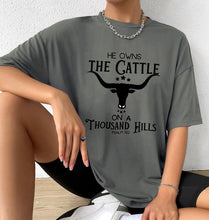 Load image into Gallery viewer, Psalm 50 Cowgirl Cotton Tshirt
