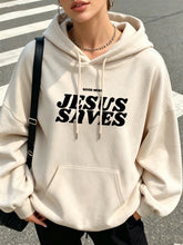 Load image into Gallery viewer, Good News Jesus Saves Cotton Fleece Hoodie
