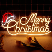 Load image into Gallery viewer, Merry Christmas Custom LED Sign
