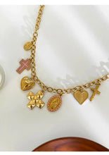 Load image into Gallery viewer, Stainless Steel Cross Heart Choker

