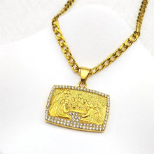 Load image into Gallery viewer, 18K Gold Plated Stainless Steel Last Supper Chain
