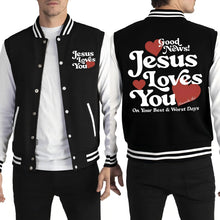 Load image into Gallery viewer, Good News Varsity Jacket
