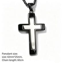 Load image into Gallery viewer, Stainless Bold Cross Chain
