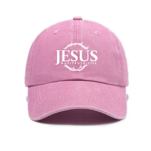 Load image into Gallery viewer, Jesus Crown Way, Truth, Life Adjustable Dad Cap
