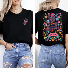 Load image into Gallery viewer, Luke 24 He Is Risen Spring Floral Cotton Tshirt
