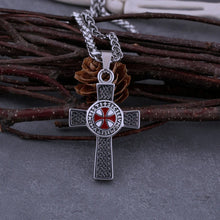 Load image into Gallery viewer, Full Armor Stainless Shield Cross Chain With Storage Box
