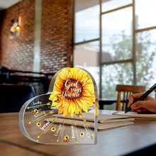 Load image into Gallery viewer, God Says Sunflower Desk Decor
