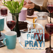 Load image into Gallery viewer, Pray, Pray, Pray Blue Desk Decor
